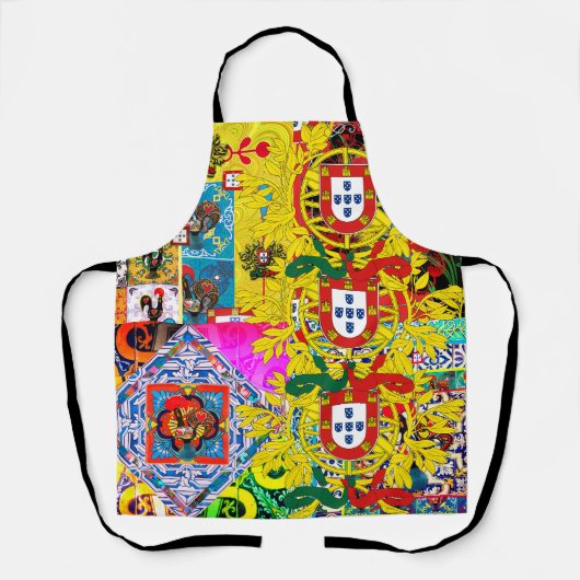 Portugese volkskunst schort (Voorkant)