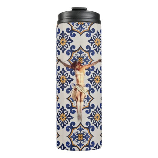 Portugese volkskunst thermosbeker (Voorkant)