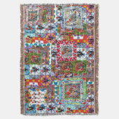 Portugese volkskunstGooi Deken (Voorkant Verticaal)