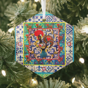 Portugese volksmuziek glas ornament