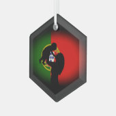 Portugese volksmuziek glas ornament (Voorkant links)