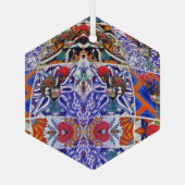 Portugese volksmuziek glas ornament (Achterkant)