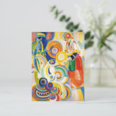 Portugese vrouw in Delaunay Briefkaart (Staand voorkant)