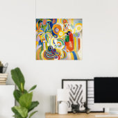 Portugese vrouw in Delaunay Poster (Thuiskantoor)