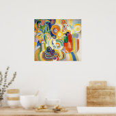 Portugese vrouw in Delaunay Poster (Keuken)