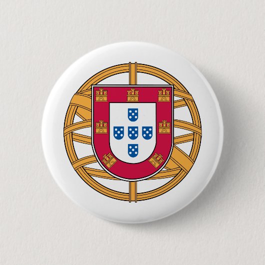 Portugese wapenstilstand ronde button 5,7 cm (Voorkant)
