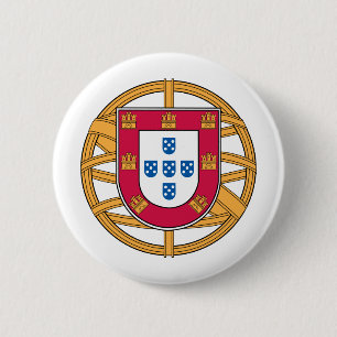 Portugese wapenstilstand ronde button 5,7 cm