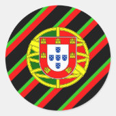 Portugese wapenstilstand ronde sticker (Voorkant)