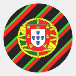 Portugese wapenstilstand ronde sticker