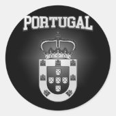 Portugese wapenstilstand ronde sticker (Voorkant)