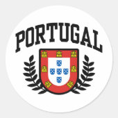 Portugese wapenstilstand ronde sticker (Voorkant)