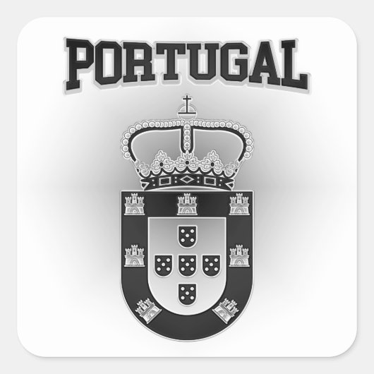 Portugese wapenstilstand vierkante sticker (Voorkant)