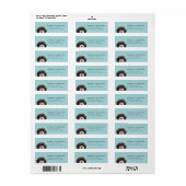 Portugese Water Dog Retouradreslabels Etiket (Full Sheet)