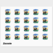 Portugese Waterdog (#2) Ronde Sticker (Vel)