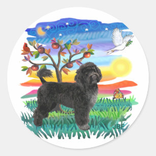 Portugese Waterdog (#2) Ronde Sticker
