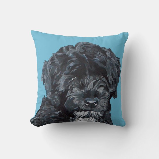 Portugese waterdog Art Pillow Kussen (Voorkant)