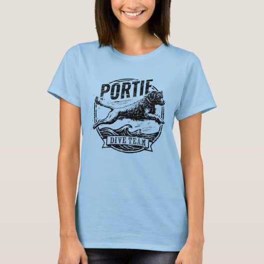 Portugese Waterdog - Duikteam T-shirt (Voorkant)