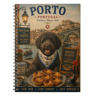 Portugese Waterdog in Porto Vintage Reis Kunst Notitieboek