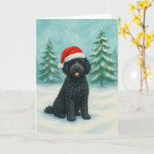 Portugese Waterdog Kaart (Gele Bloem)