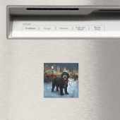 Portugese Waterdog Kerst Feestelijke Periode Magneet (Insitu (Vaatwasser))