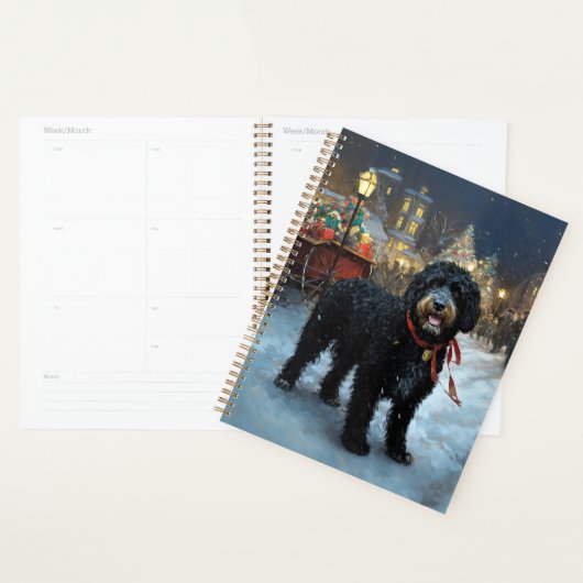 Portugese Waterdog Kerst Feestelijke Periode Planner (Display)