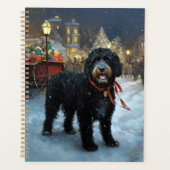 Portugese Waterdog Kerst Feestelijke Periode Planner (Voorkant)