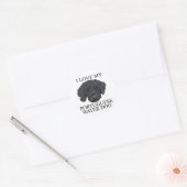 PORTUGESE WATERDOG-liefde! Ronde Sticker (Envelop)
