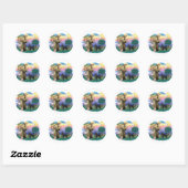 Portugese Waterdog (retrondje) Ronde Sticker (Vel)