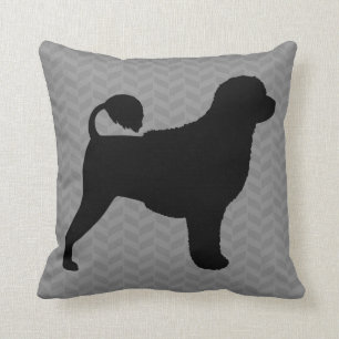 Portugese Waterdog Silhouet Kussen
