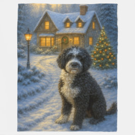 Portugese Waterdog Vakantie Fleece Deken