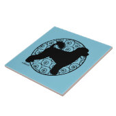 Portugese watergolven tegeltje (Zijkant)