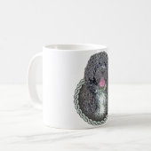 Portugese waterhond 001 koffiemok (Voorkant links)