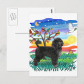 Portugese waterhond (#2) briefkaart (Voorkant / Achterkant)