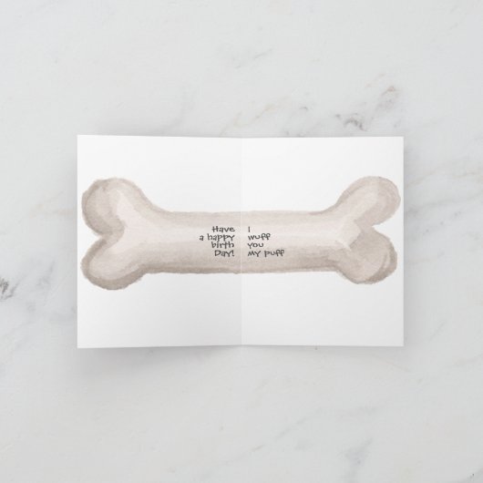 Portugese waterhond Birthday Feestdagen Kaart (Binnen)