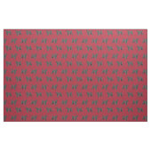 Portugese waterhond bogundy stof (Fat Quarter)