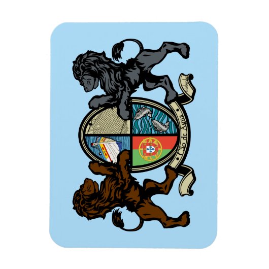 Portugese waterhond Crest Magneet (Verticaal)