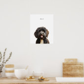 Portugese waterhond gepersonaliseerde print (Keuken)