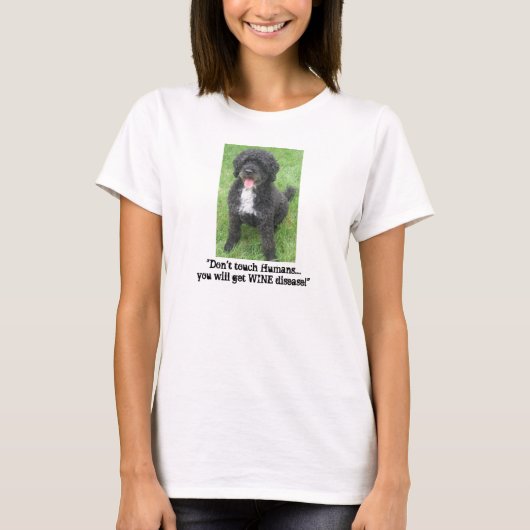 Portugese waterhond Humor T-shirt (Voorkant)