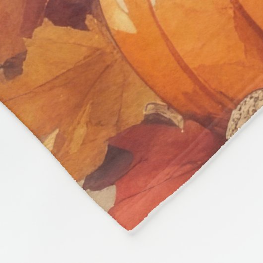 Portugese waterhond in het najaar verlaat Thanksgi Fleece Deken (Hoek)