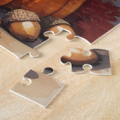 Portugese waterhond in het najaar verlaat Thanksgi Legpuzzel (Zijkant)