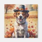 Portugese waterhond in het najaar verlaat Thanksgi Magneet (Voorkant)