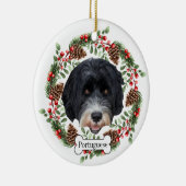 portugese waterhond keramisch ornament (Rechts)