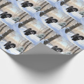 Portugese waterhond laat het sneeuwen Kerstmis Cadeaupapier (Hoek)