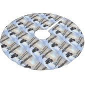 Portugese waterhond laat het sneeuwen Kerstmis Kerstboom Rok (Gekanteld)