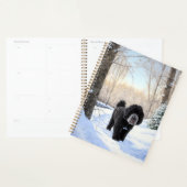 Portugese waterhond laat het sneeuwen Kerstmis Planner (Display)