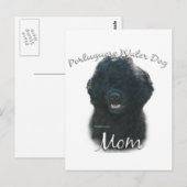 Portugese waterhond mam 2 briefkaart (Voorkant / Achterkant)