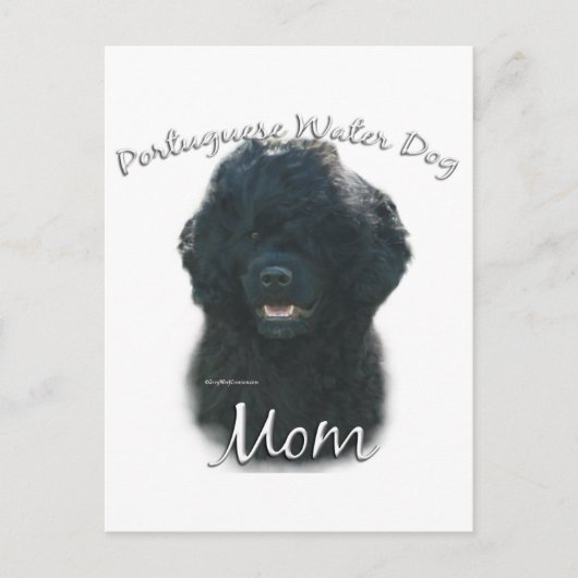 Portugese waterhond mam 2 briefkaart (Voorkant)