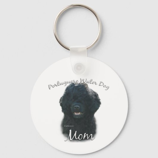 Portugese waterhond mam 2 sleutelhanger (Achterkant)