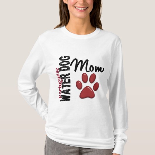 Portugese waterhond mam 2 t-shirt (Voorkant)