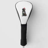 Portugese waterhond met kerstlampjes golfheadcover (Voorkant)